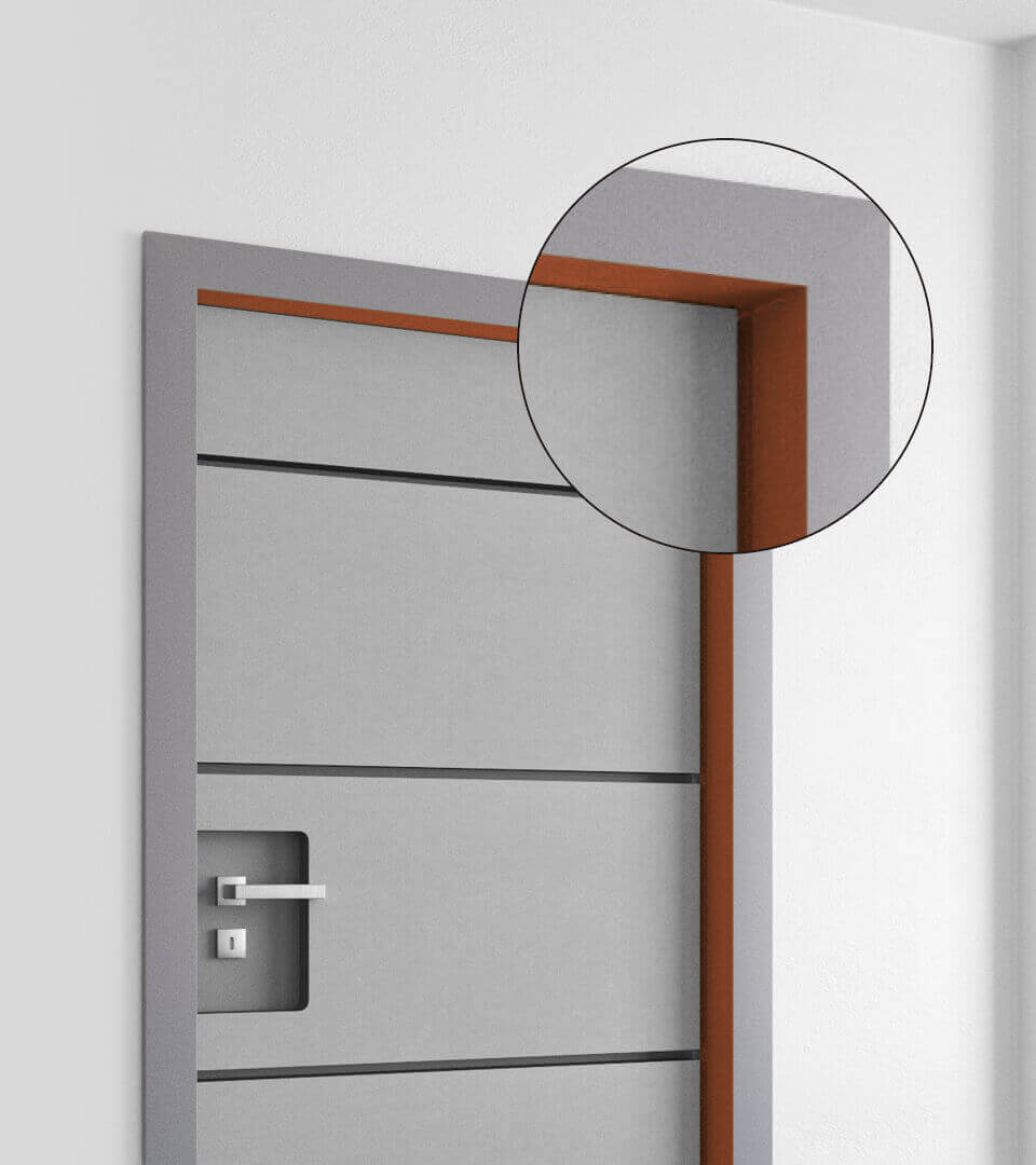 aixFOAM Dörrisoleringssats för montering inuti dörrkarmen