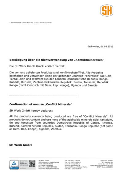 Förhandsvisning av intyg om konfliktmineraler