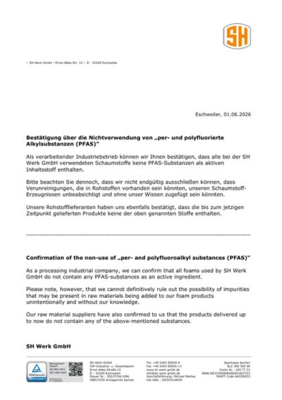Förhandsvisning av PFAS-intyg